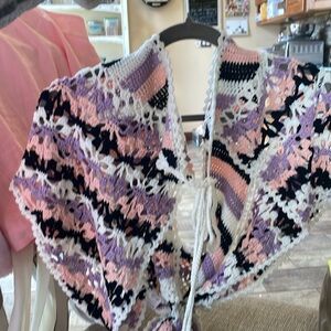 Multicolor Crochet Women's SweaterNWOT
A stunning piece . Sizes OS